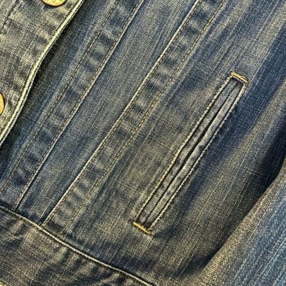 Tribal Denim Jeans Jacket Women’s Long Sleeve Stretch - Picture 7 of 15